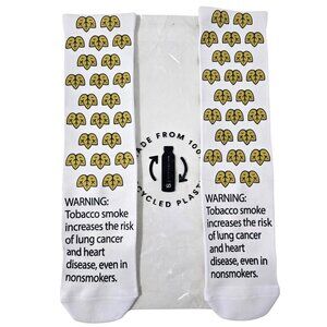 STRIDELINE Game Leaf Crew Socks Size Men 8-12‎ Women 5-13